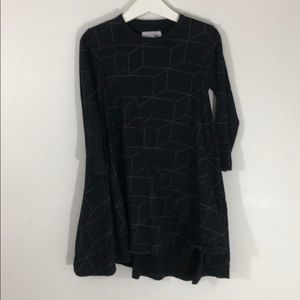 nununu Black Geometric 360 Dress 4-5T